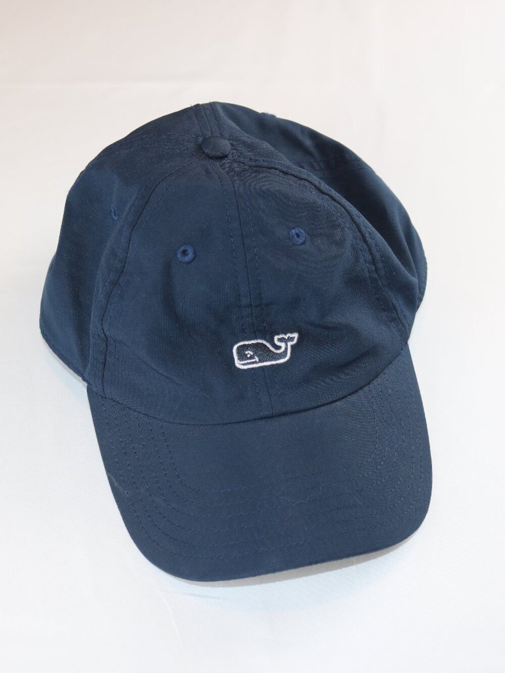 Vineyard Vines Navy Blue Whale Logo Baseball Cap